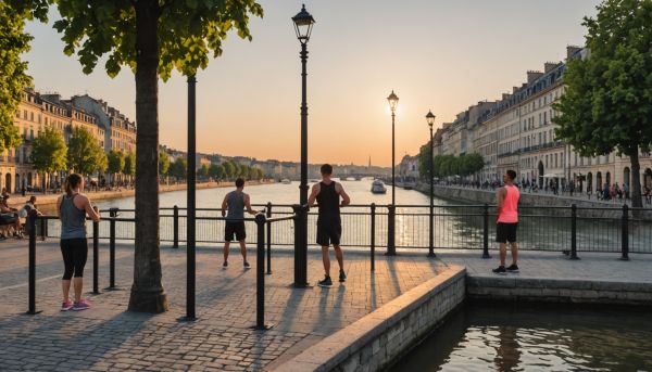 Le street workout le long des quais de Garonne